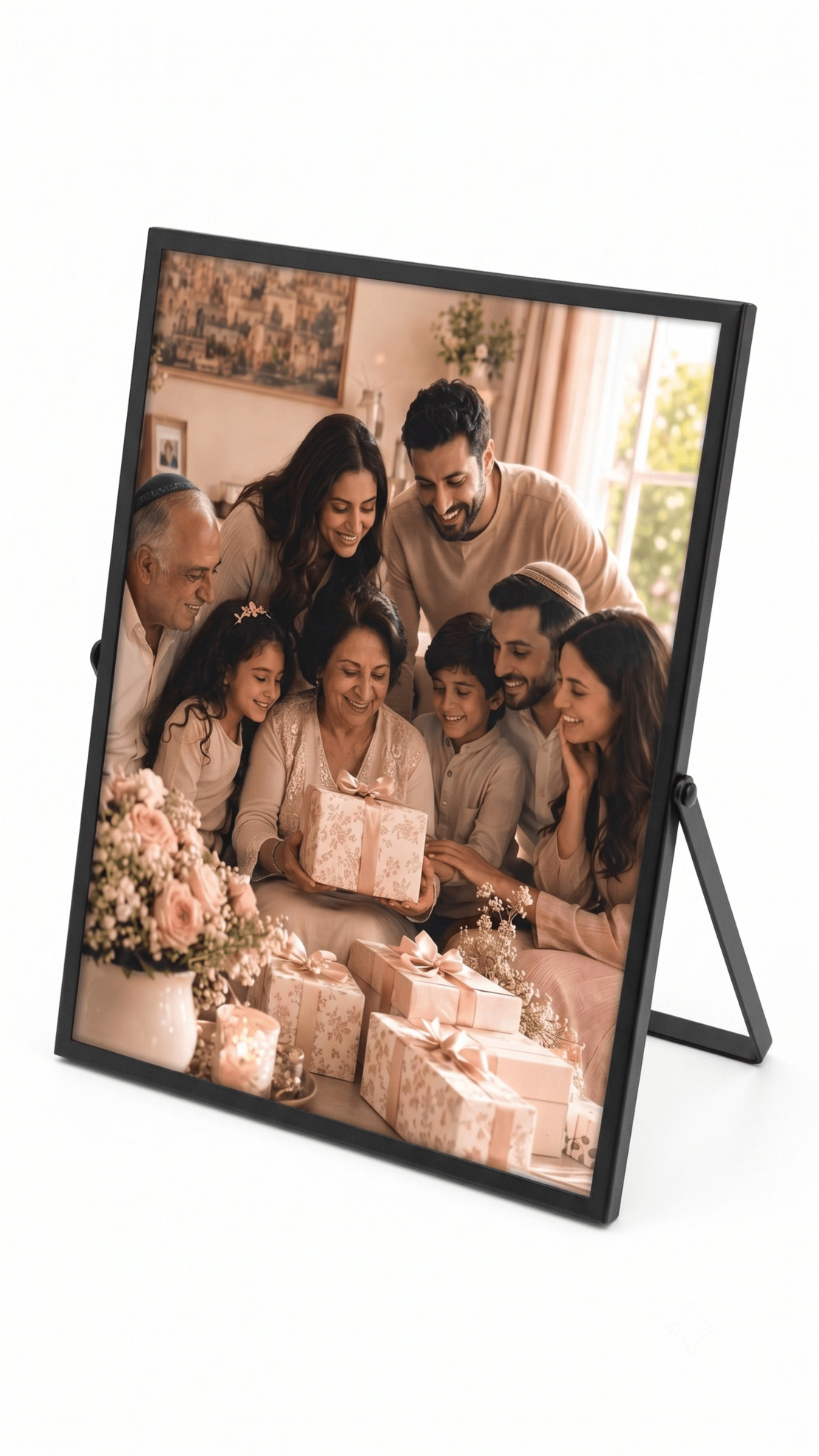 מסגרת קלאסית בצבע שחור 15x20