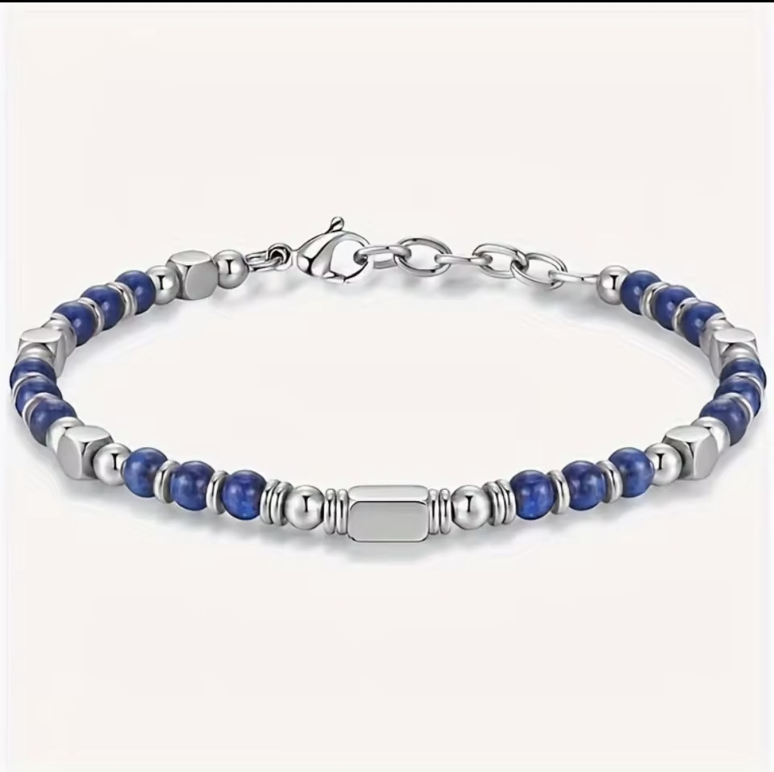 צמיד  אבנים טבעיות כחול