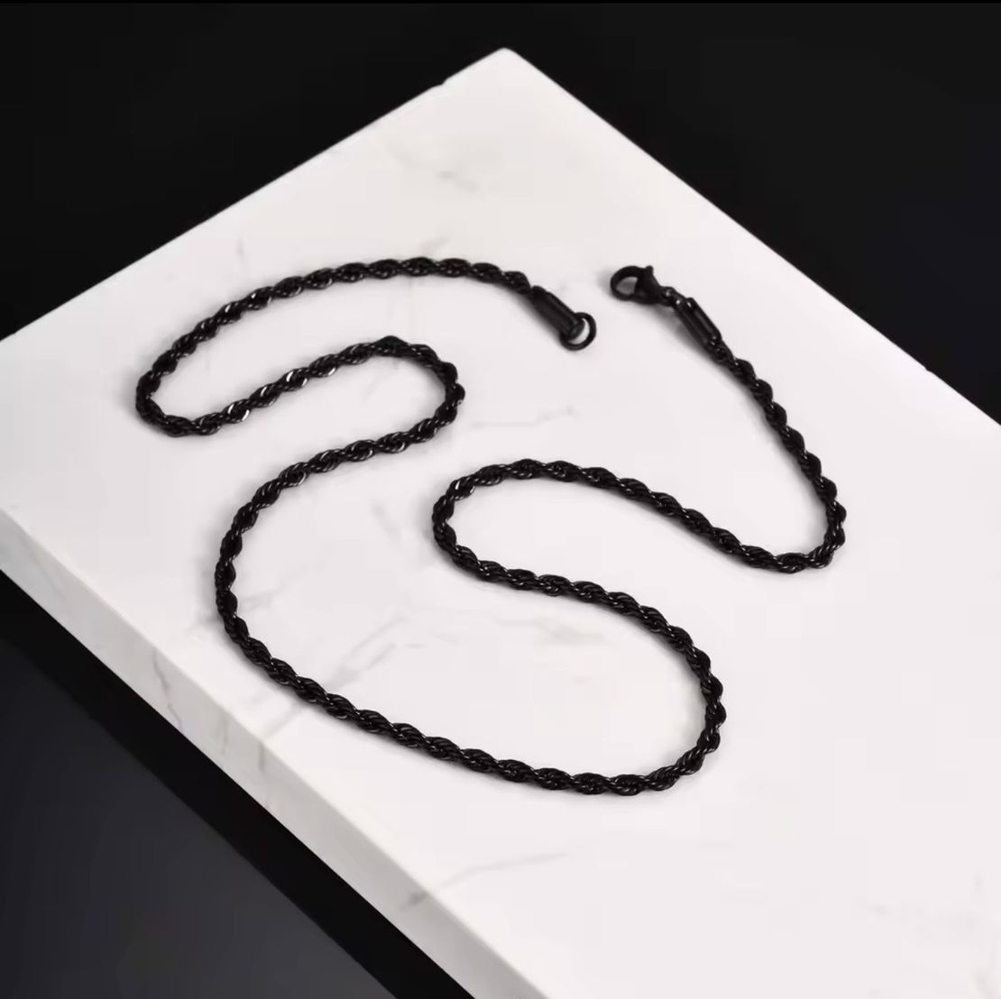 שרשרת חבל אלקום 3  שחור