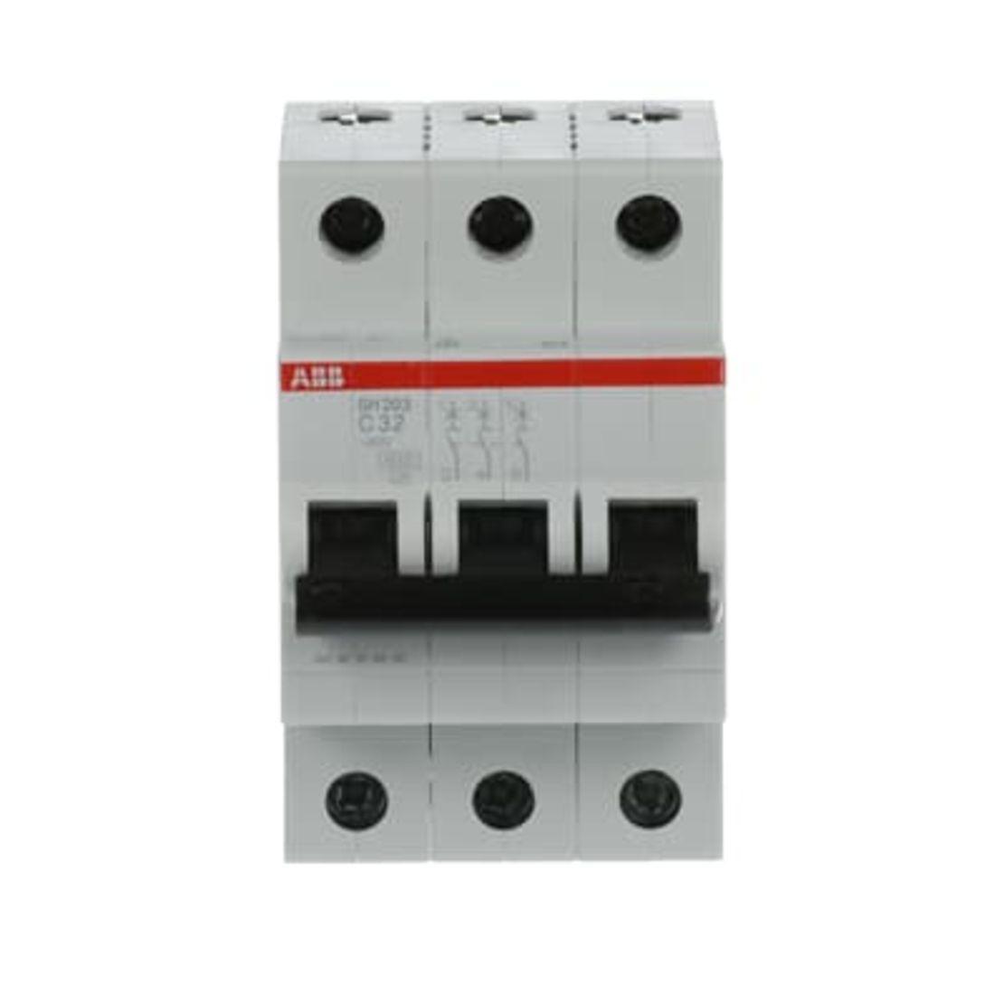 חצי אוטמט תלת פאזי 6KA ABB C32 סדרת SH203