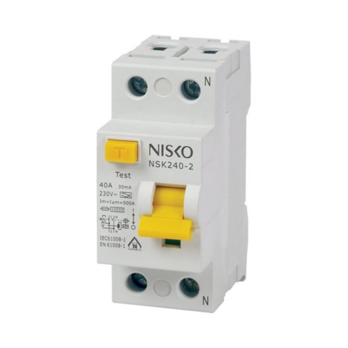 פחת חד פאזי 30MA AC NISKO 40A סדרת NS-6KA