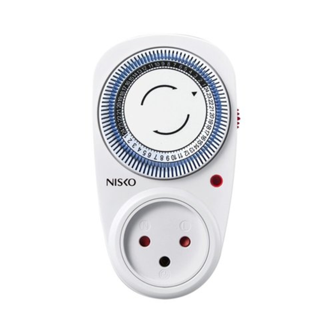 שעון שבת/טיימר לשקע לבן לימי חג ל- 48 שעות NISKO