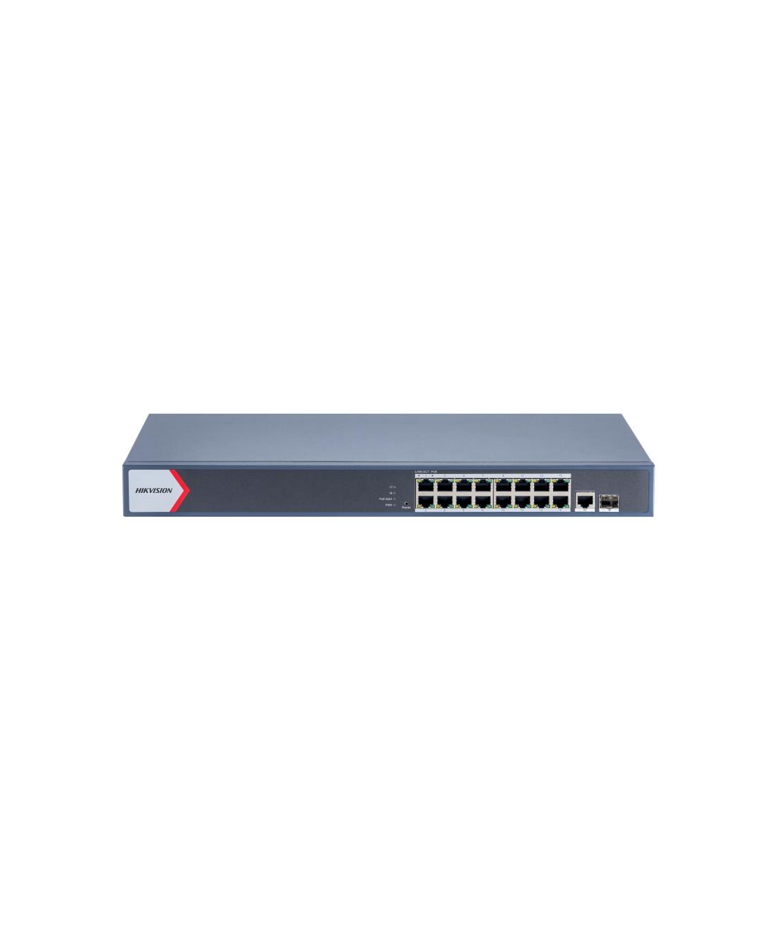 Hikvision DS-3E1518P-EI/M – מתג רשת מנוהל עם PoE 16 ערוצים