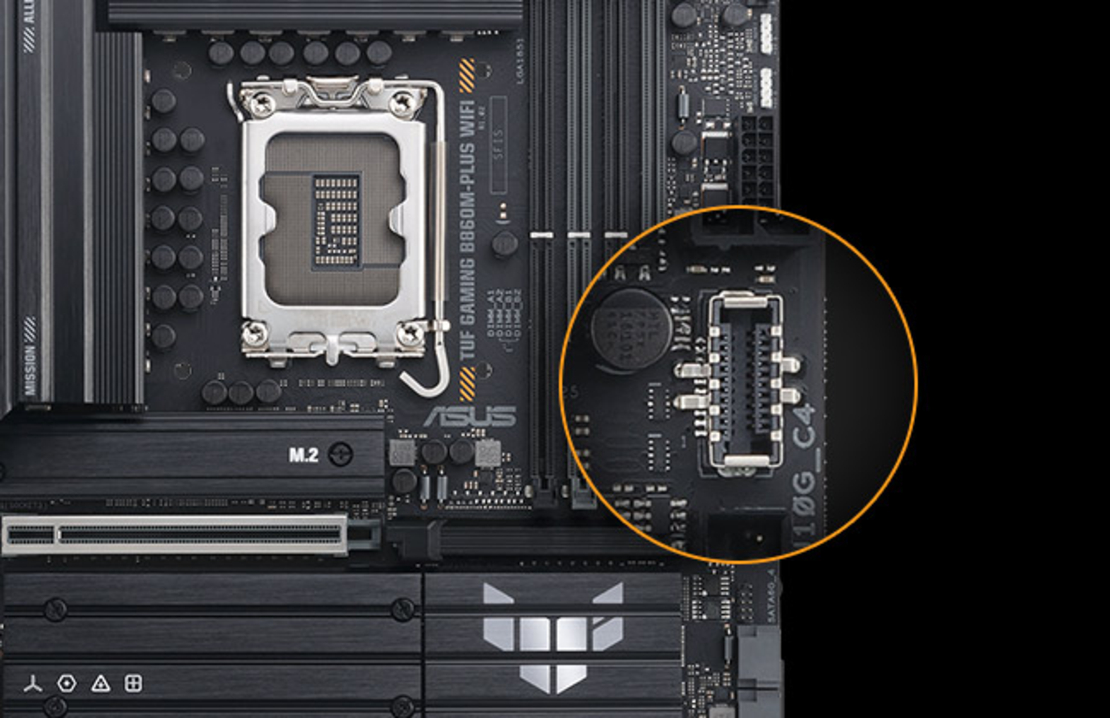 לוח אם ASUS TUF GAMING B860M-PLUS WIFI — 90MB1JV0-M0EAY0