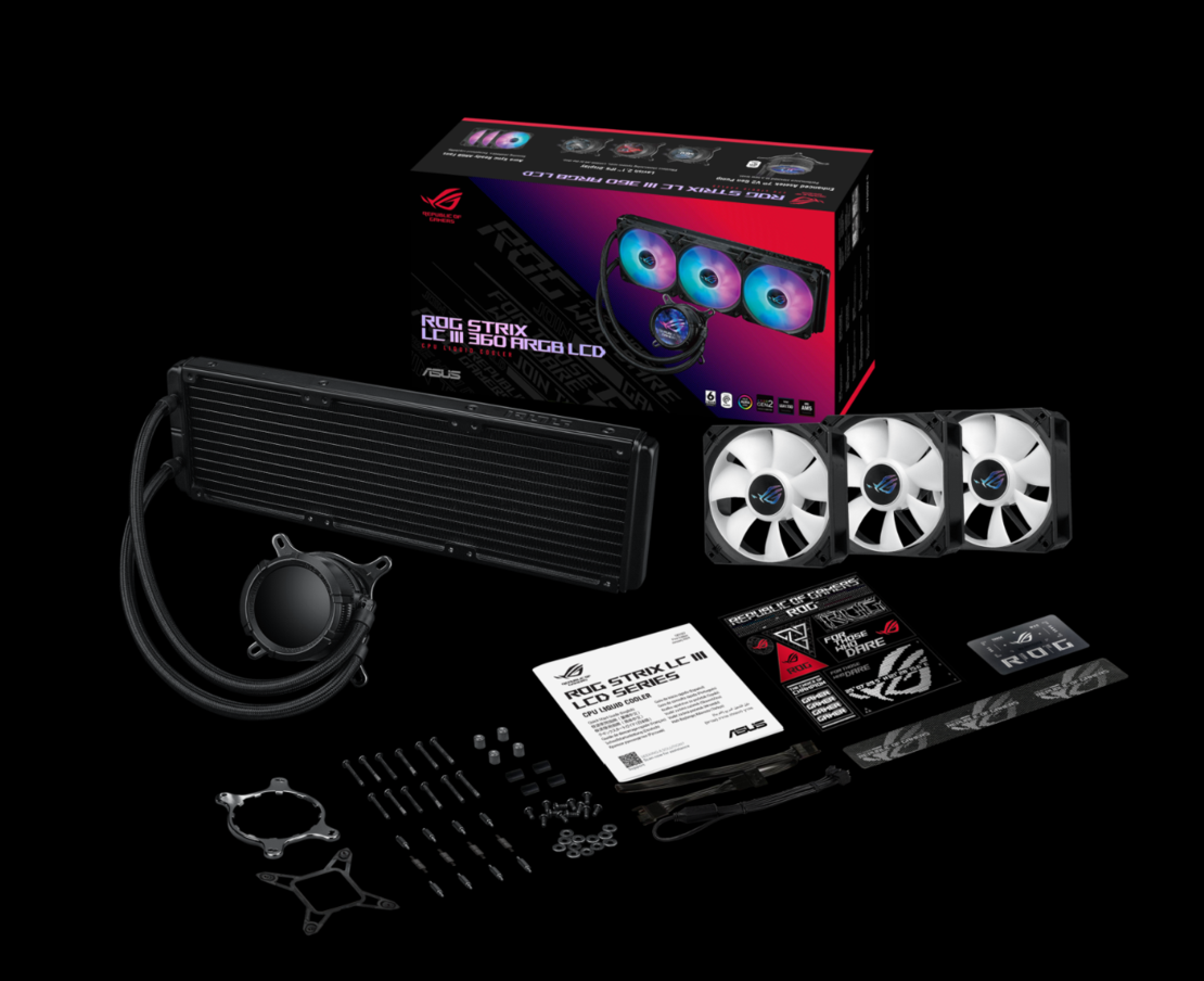 קירור מים ASUS ROG Strix LC III 360 ARGB LCD