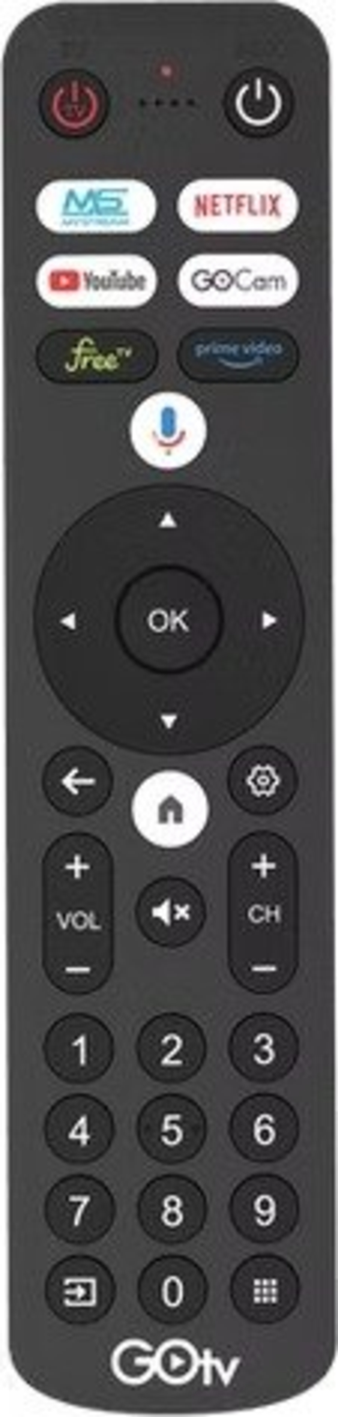 GOTV שלט חכם עם מקשים מספריים – מתאים לדגמי Y  S