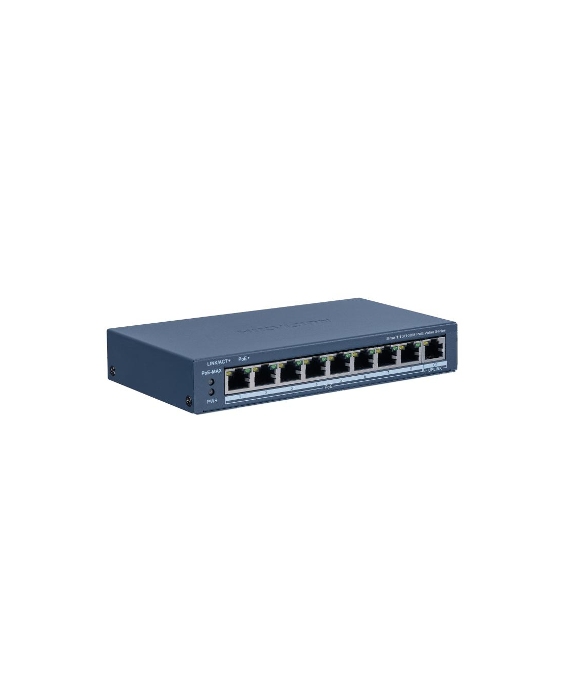Hikvision DS-3E1309P-EI/M – מתג סוויץ' POE חכם 8 פורטים | אפלינק Gigabit | 60W | ניהול חינמי | למצלמות אבטחה