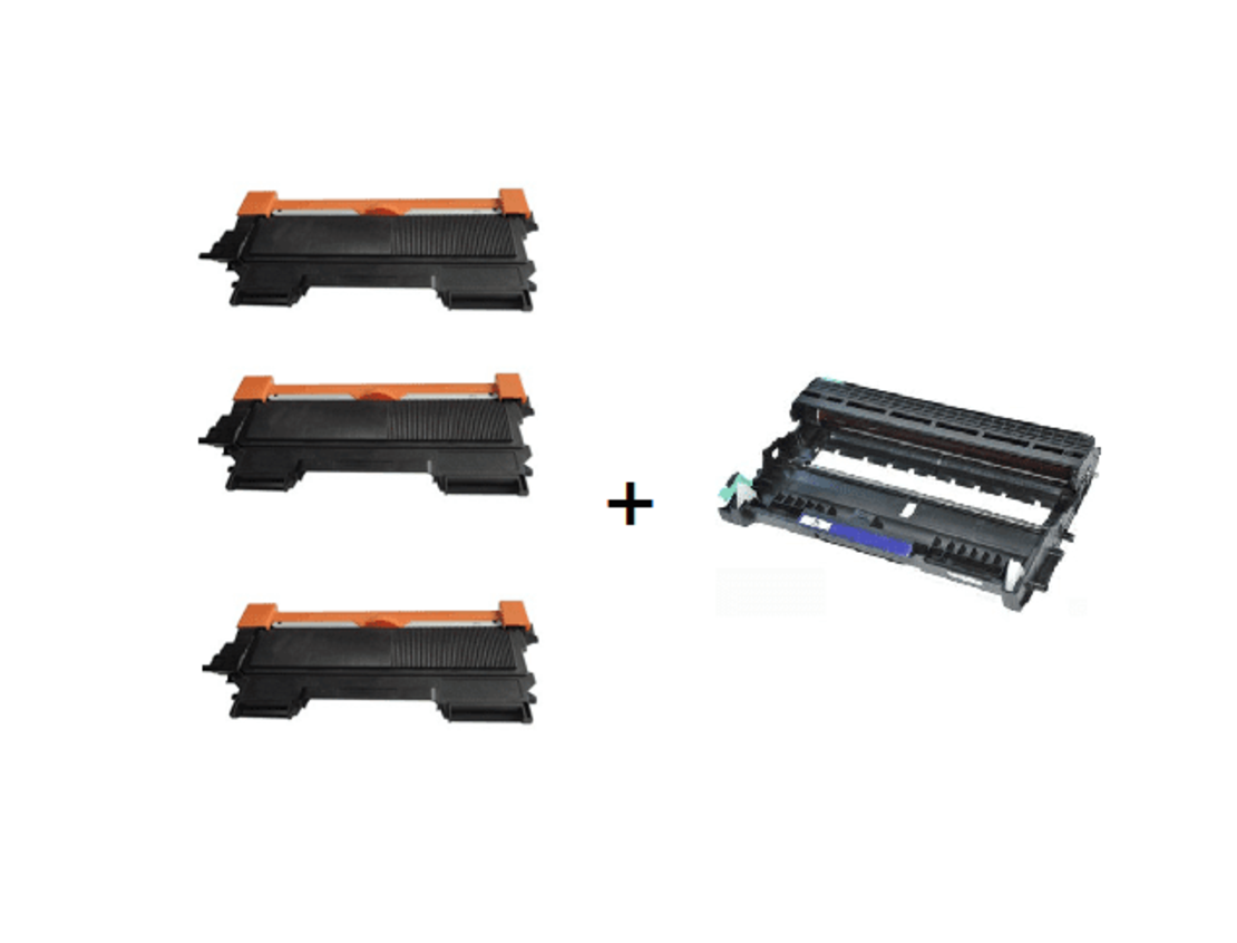3 טונרים תואמים brother tn2000 + דראם – (יח’ הדמיה) תואם dr2000