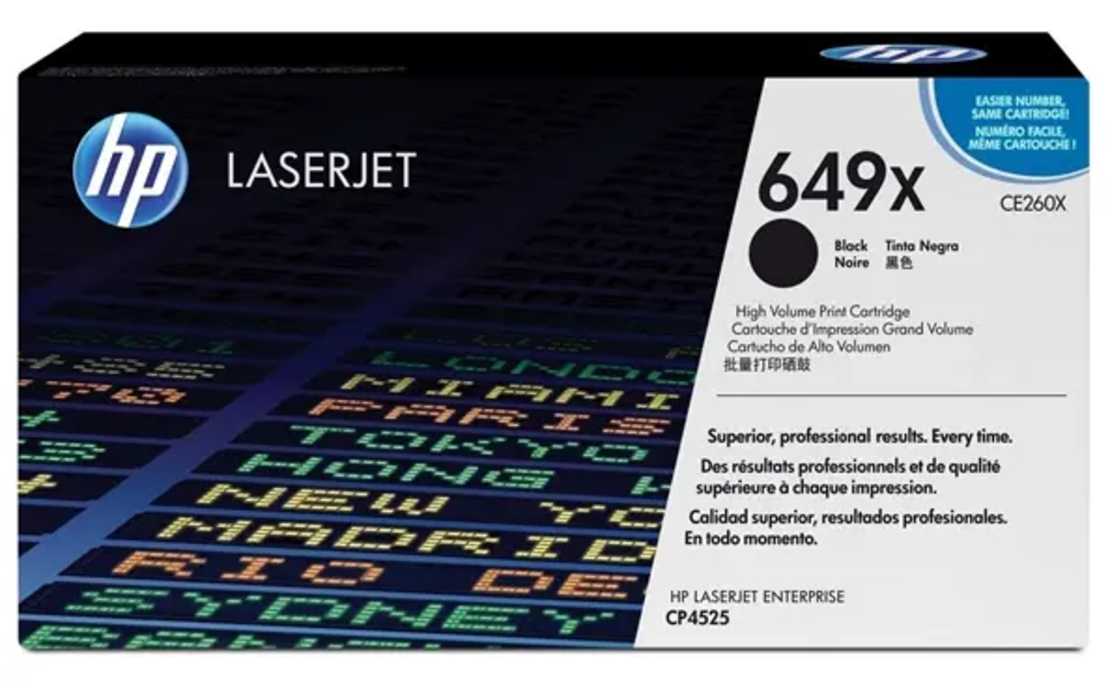 טונר שחור מקורי HP 646X CE264X