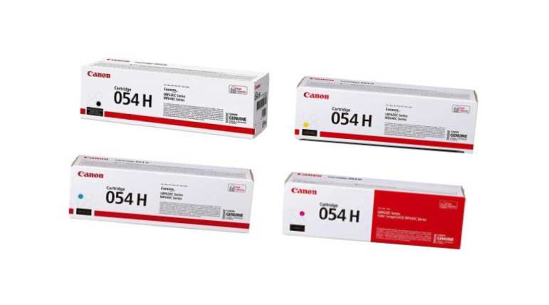 סט 4 טונרים מקוריים CANON CRG054H BK/C/Y/M