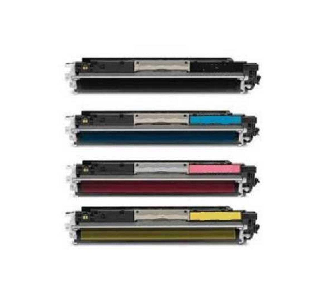סט 4 טונרים תואמים HP 130A cf350a, cf351a, cf352a, cf353a