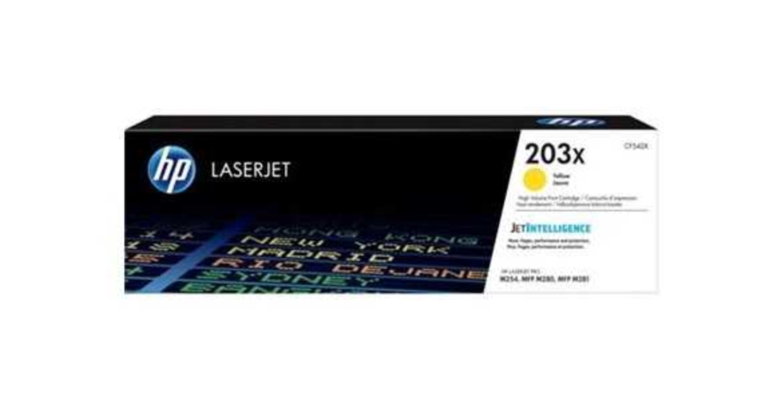 טונר צהוב מקורי hp 203x cf542x yellow