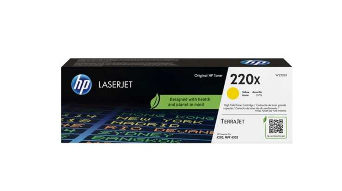 טונר צהוב מקורי HP 220X W2202X