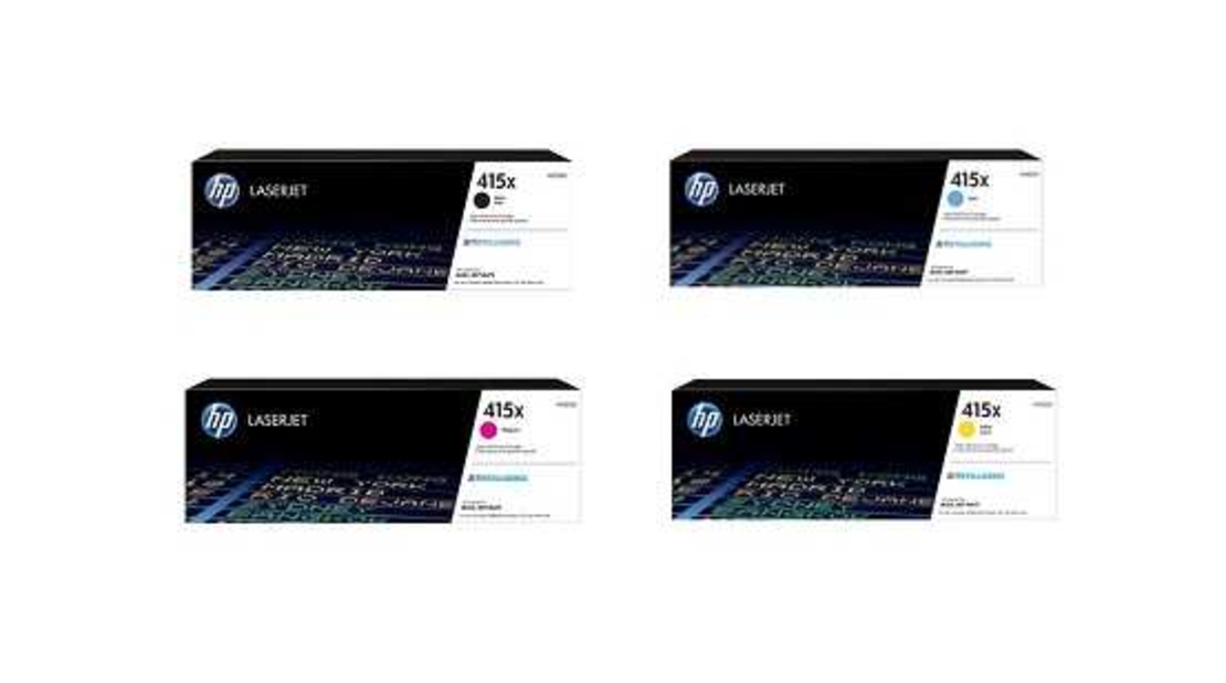 סט טונרים מקורי HP 415X W2030X/W2031X/W2032X/W2033X