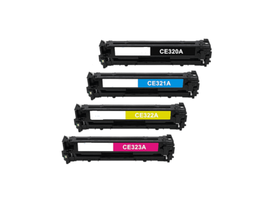 סט טונרים hp 128a CE320, CE321, CE322, CE323