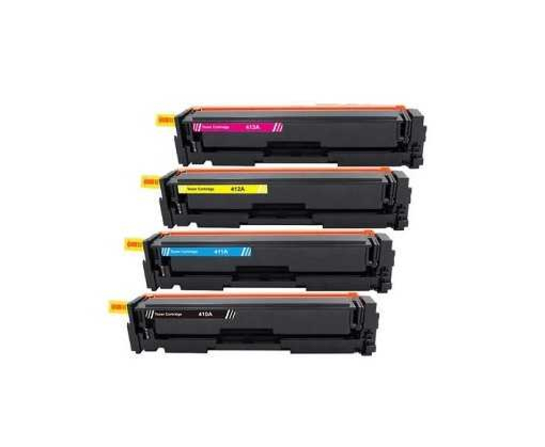 סט טונרים תואמים HP 410A cf410a/ cf411a/ cf412a/ cf413a