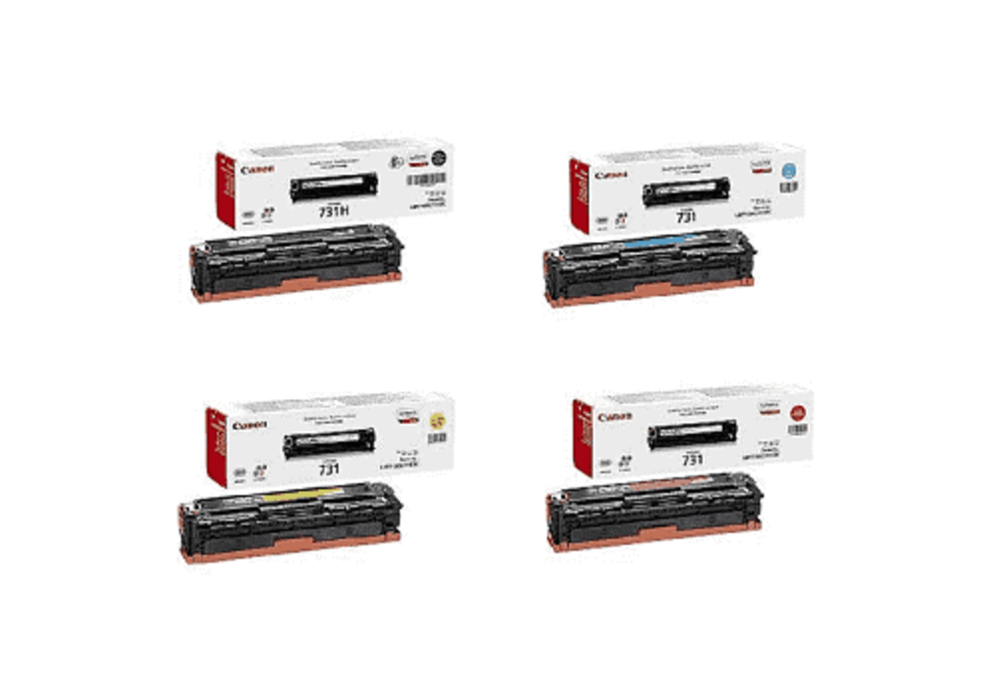 סט טונרים מקוריים Canon crg731Hbk/c/m/y