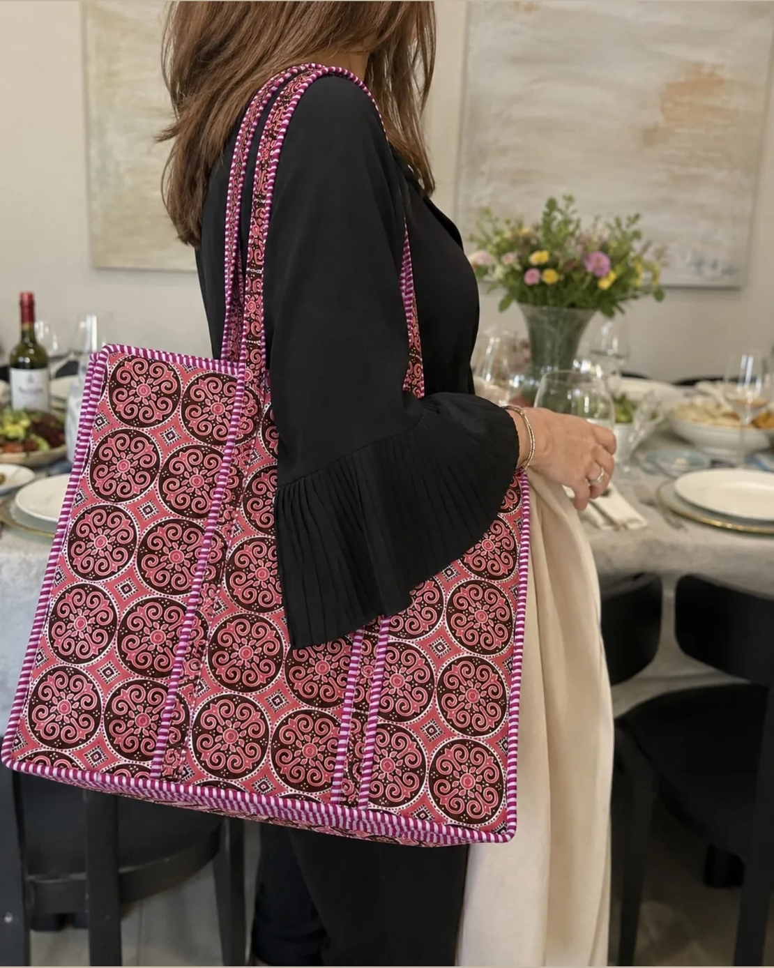 תיק TOTE מורוקן רויאל · Moroccan Royal
