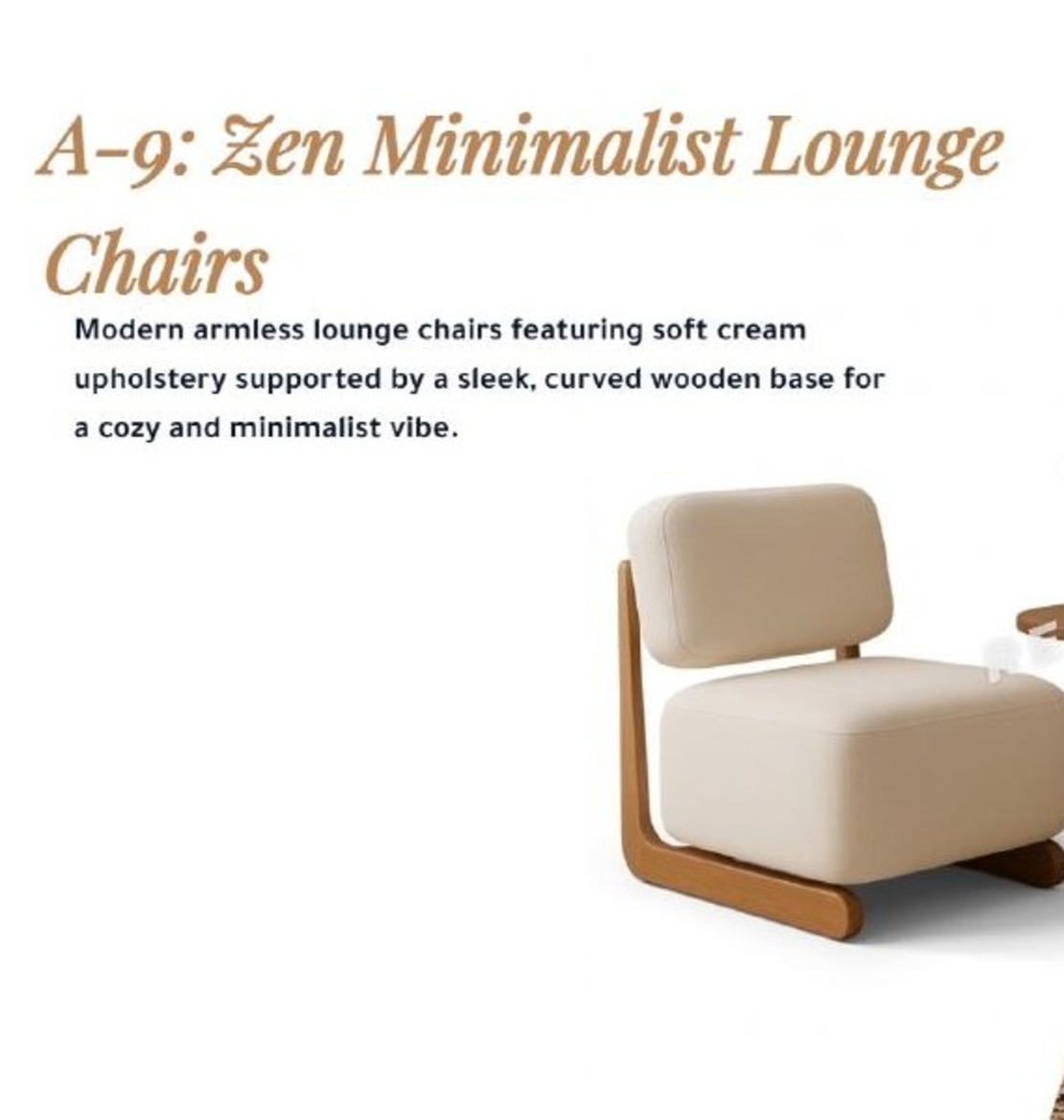 Zen Minimalist Lounge Chairs
