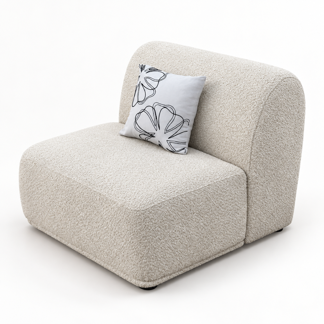 Cozy Bouclé Lounge Chair