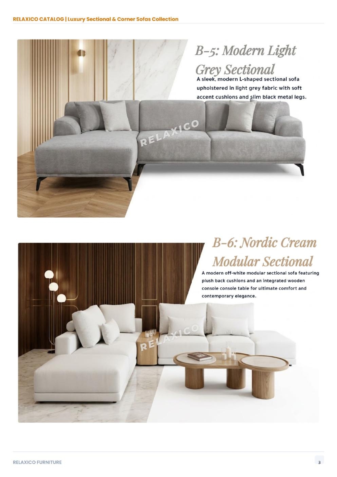 Nordic Cream Modular Sectional
