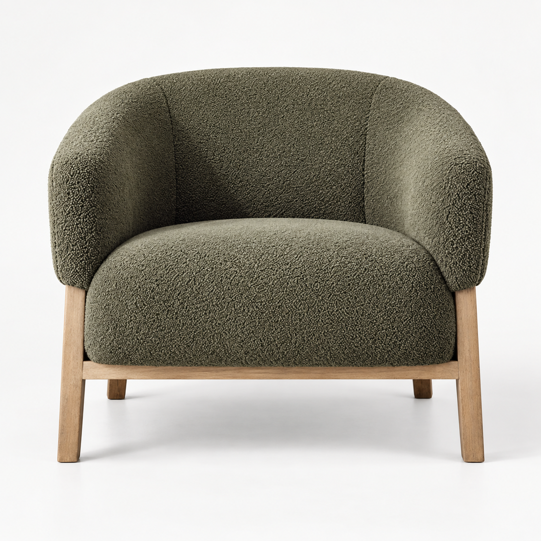 Olive Boucle Chair