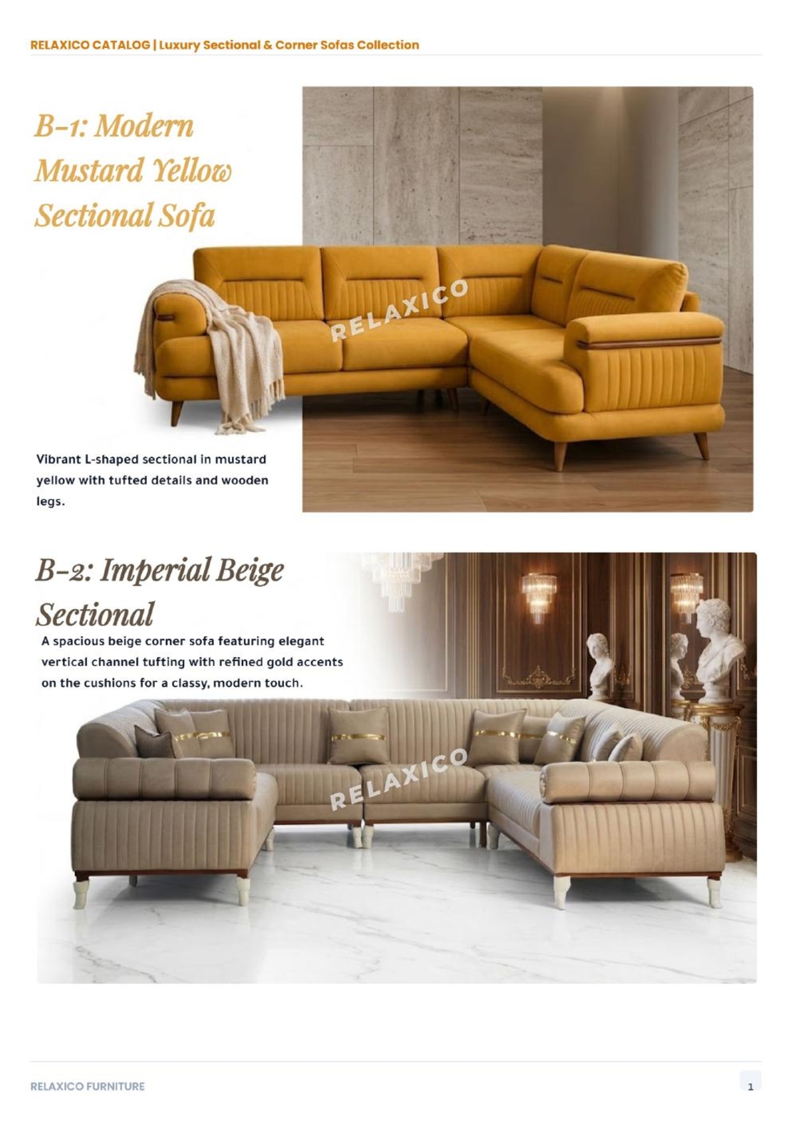 Imperial Beige Sectional