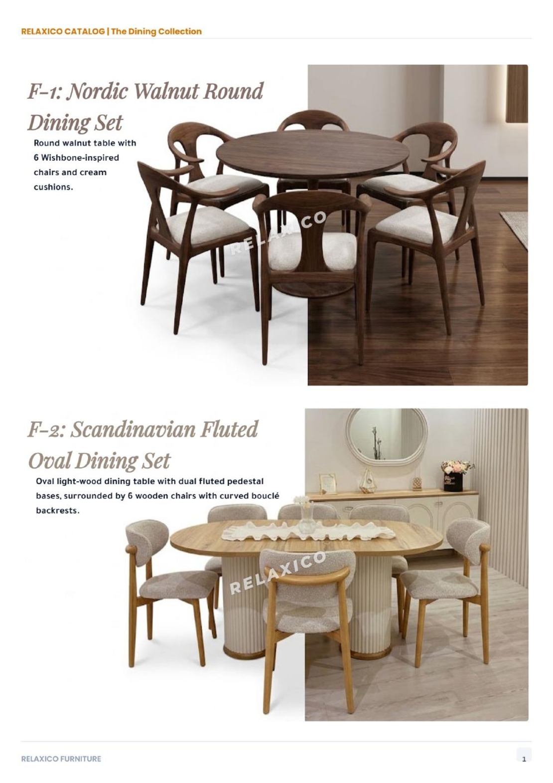 Scandinavian Fluted Oval Dining Set