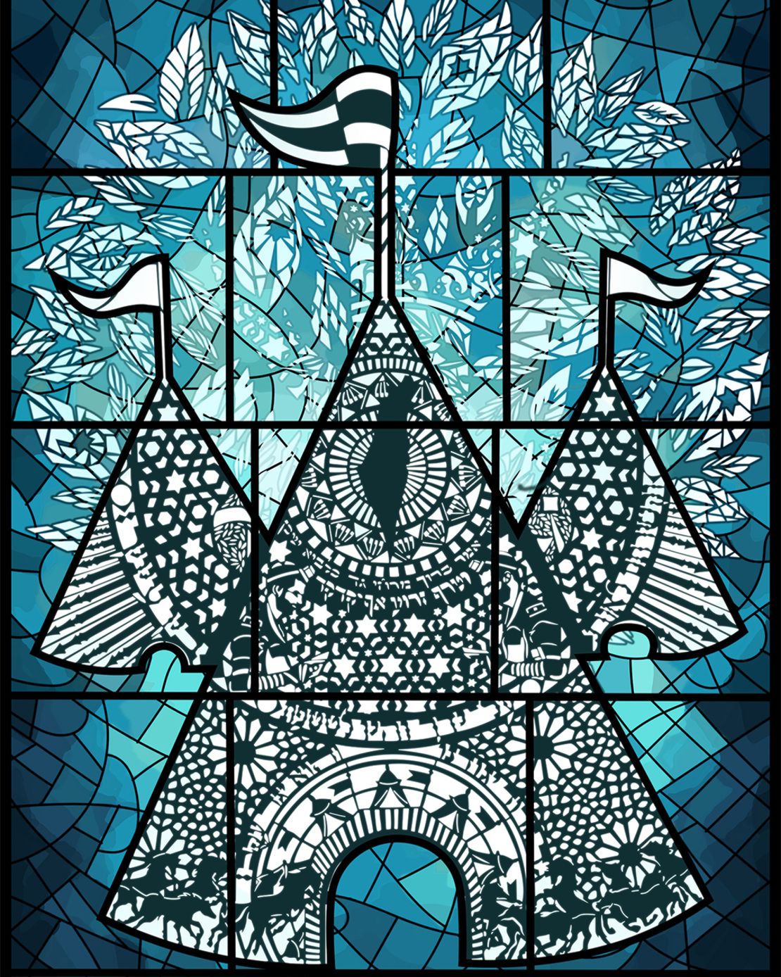 Tribe of Gad – The Tent of Strength in Deep Blue