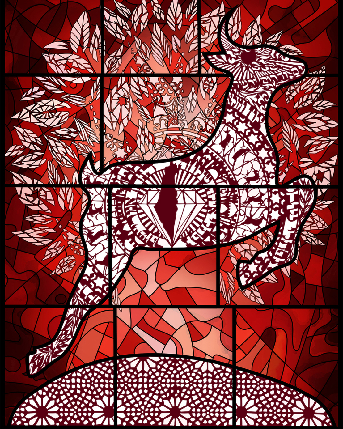 Tribe of Naphtali – The Graceful Deer in Fiery Red