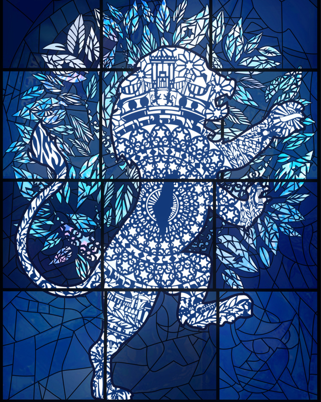 Tribe of Judah – The Majestic Lion in Royal Blue