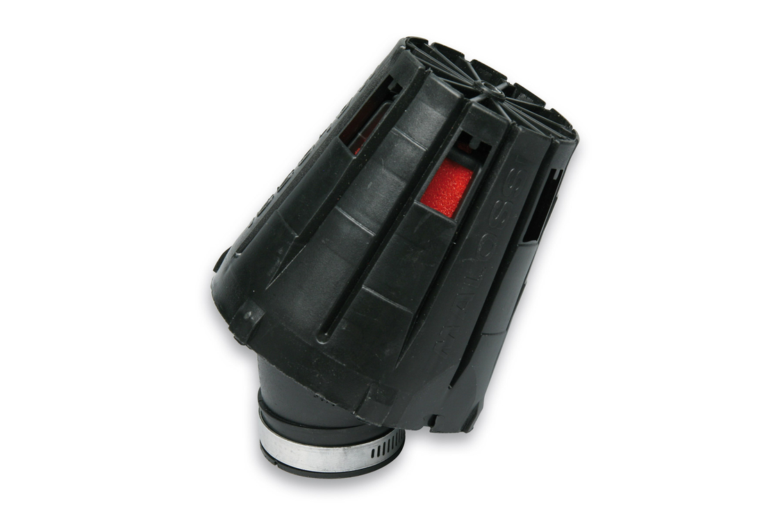 מסנן אוויר Malossi RED FILTER E5 עם מכסה שחור – חיבור 38 מ״מ לקרבורטור PHBL 20–25