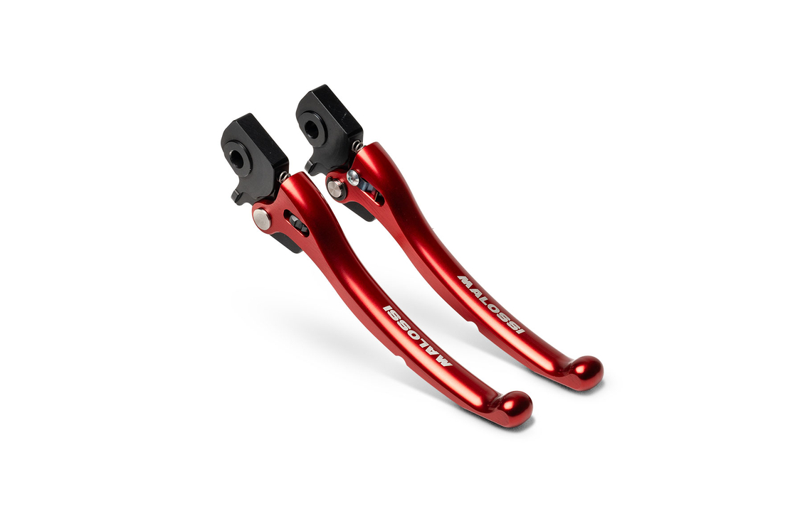 Malossi – קיט ידיות בלם מתכווננות אדומות ל־Vespa GTS 310 משנת 2025