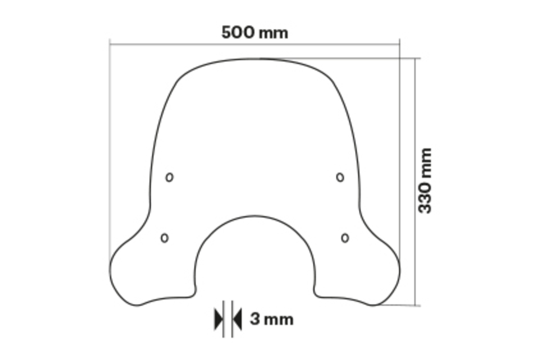 Malossi SPORT – משקף ספורטיבי Light Smoke ל־Vespa GTS 250/300 2014–2024
