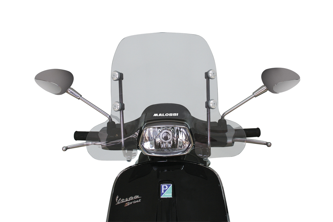 Malossi SPORT Light Smoke – משקף ספורט ל־Vespa Sprint S 125 iGet 2024–2025