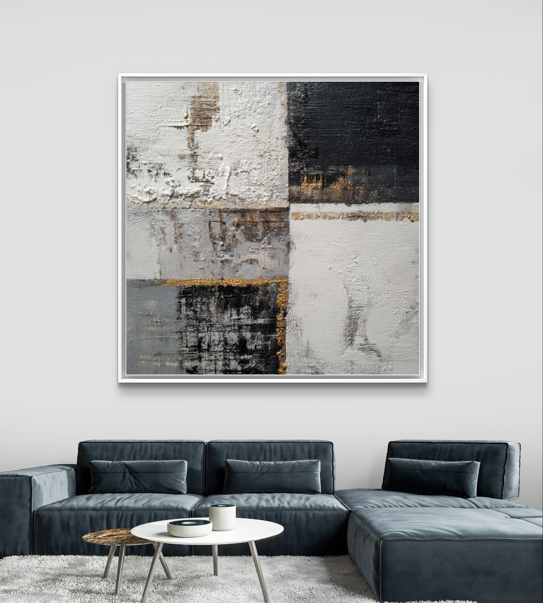 קנבס יוקרתי בסגנון מינימליסטי בגוונים ניטרליים.