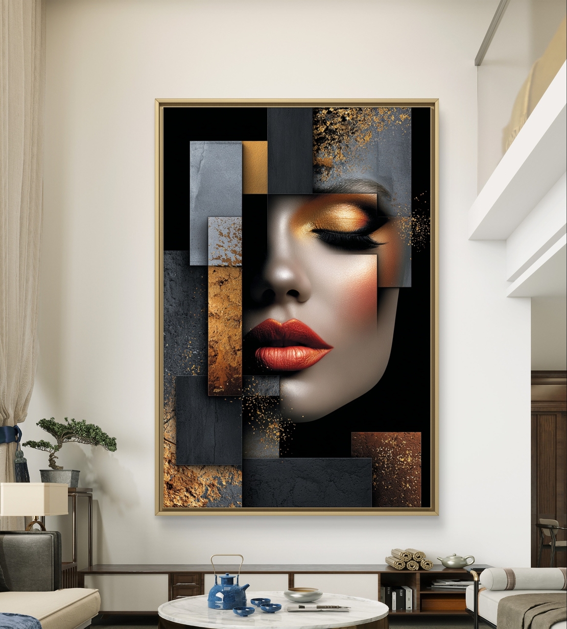 אמנות קנבס יוקרתית לסלון מבית תכשיט לבית