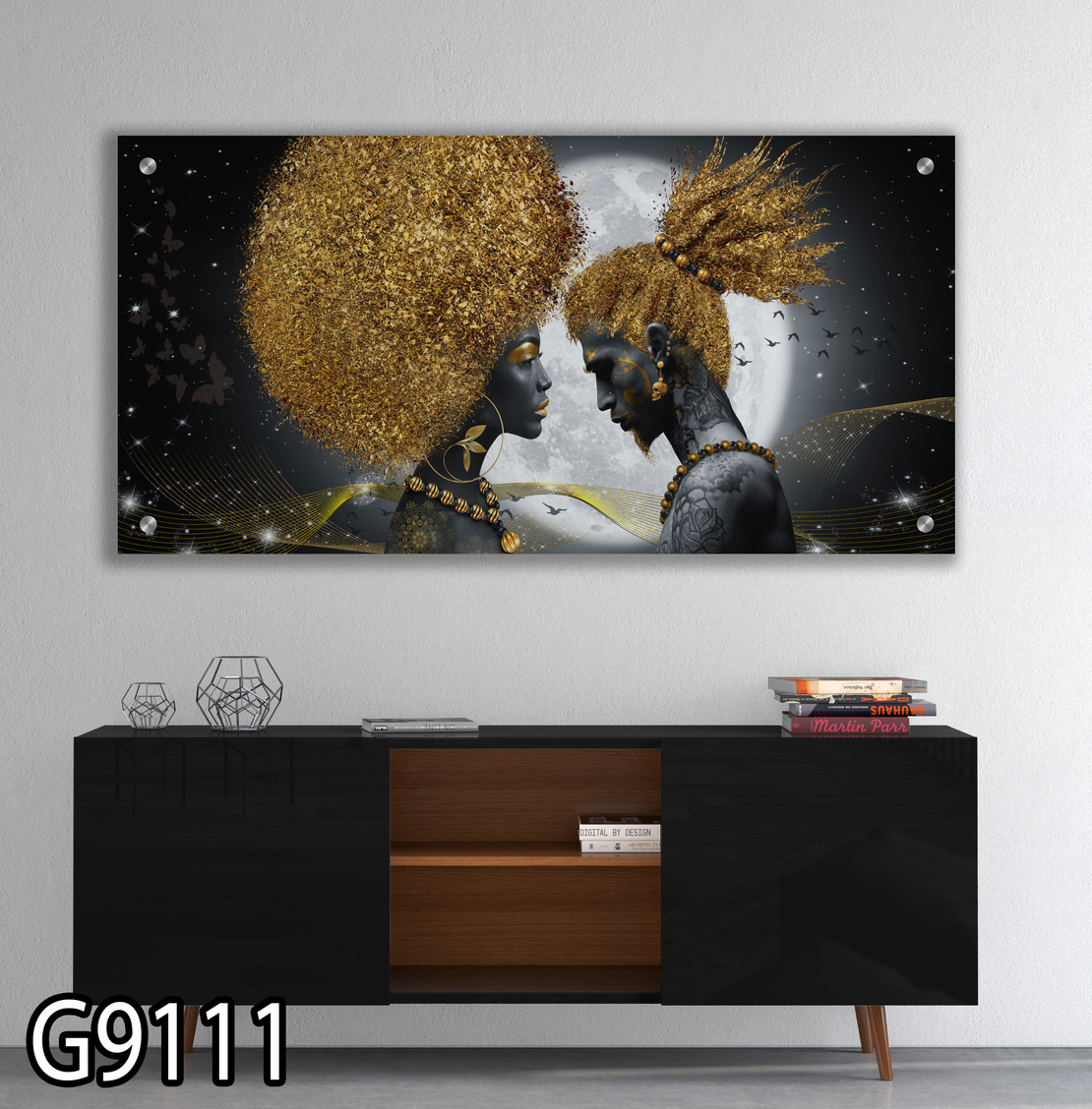 תמונה מעוצבת מודפסת על זכוכית דגם G9111