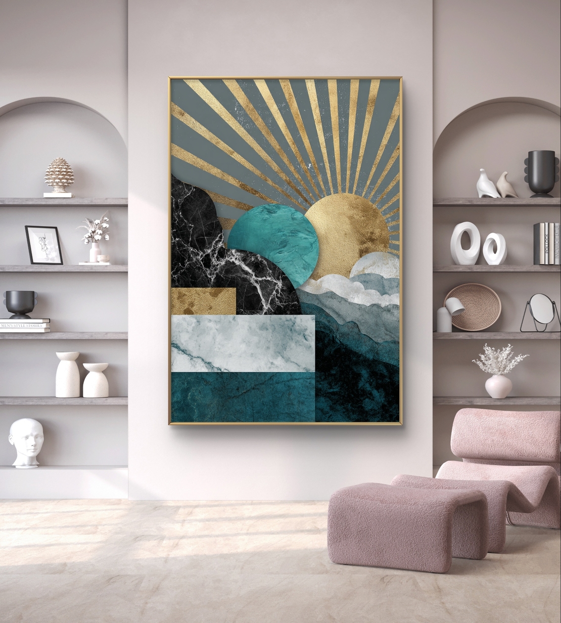 Alt Text: Canvas wall art 