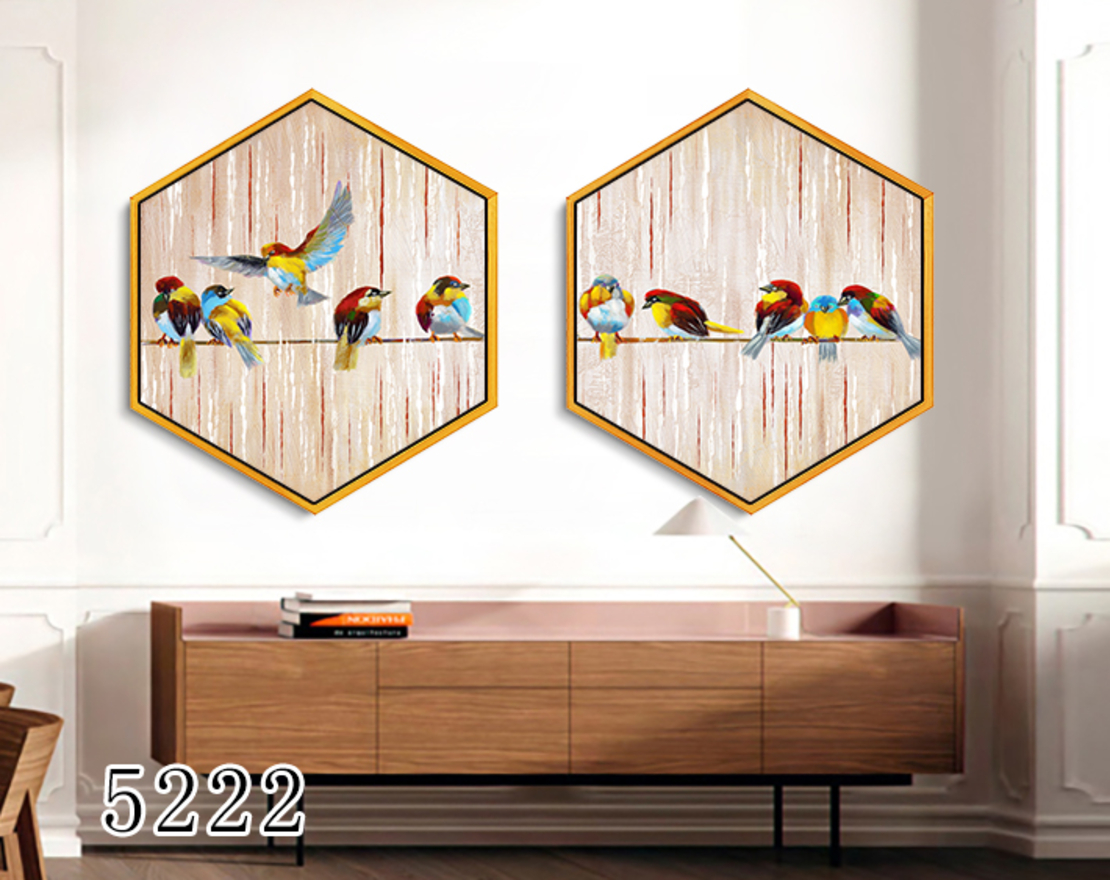 זוג תמונות משושה דגם 5222