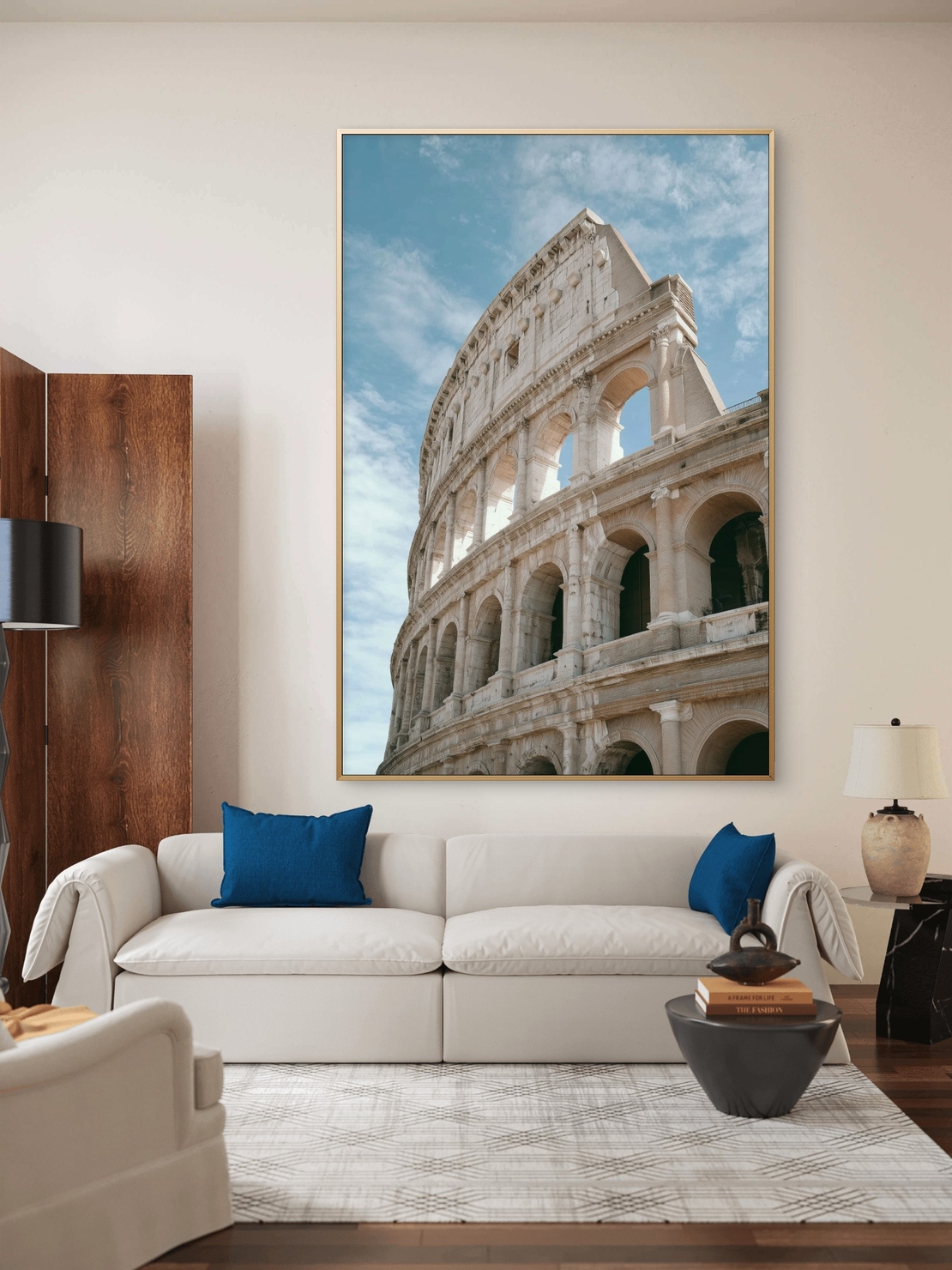 תמונת קנבס עוצמת הרומא – הקולוסיאום ברומא בצילום אדריכלי יוקרתי, מתוך קולקציית NEXTGEN BY BAR של תכשיט לבית, בהדפסה חלקה ואיכותית במיוחד.