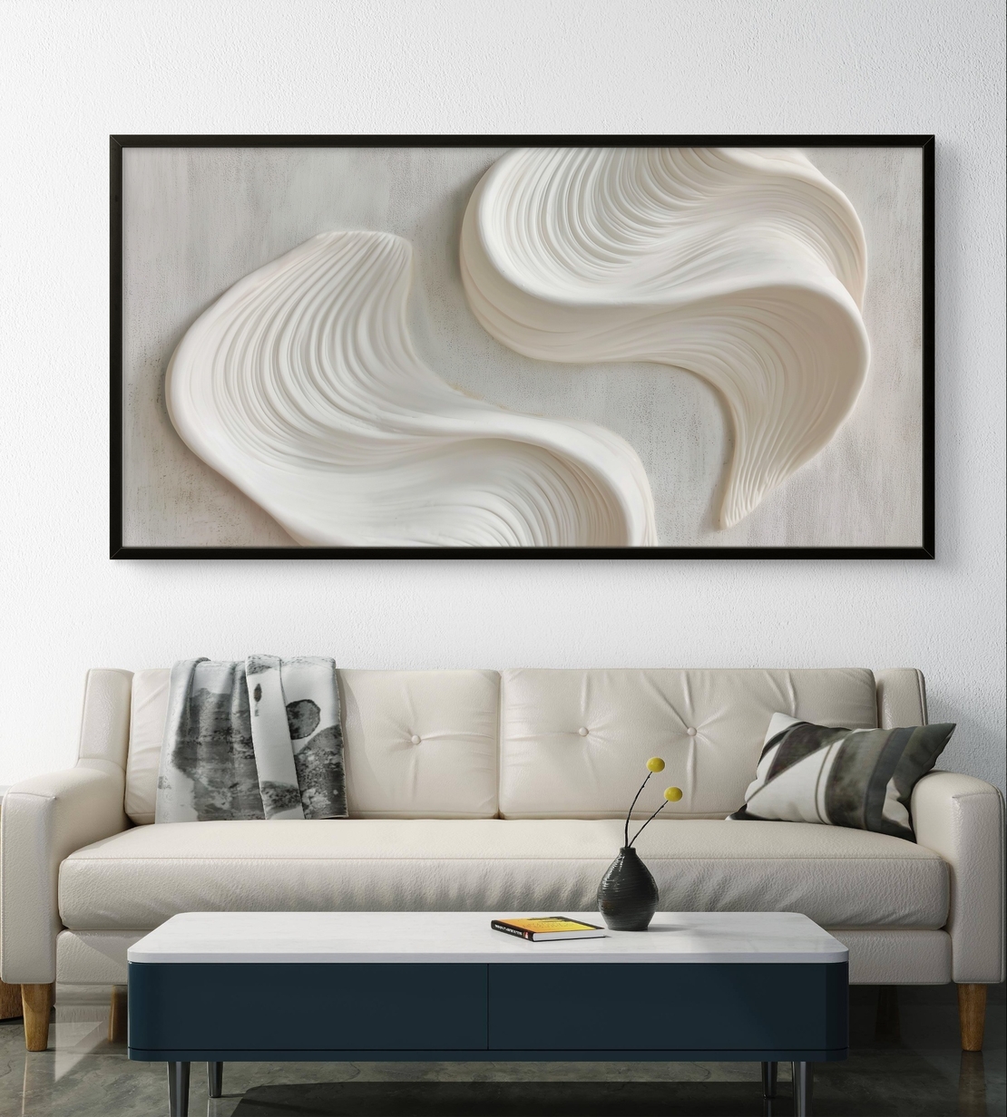 תמונת קנבס לסלון/חדר שינה | זרימה שקטה | דגם - CR8853