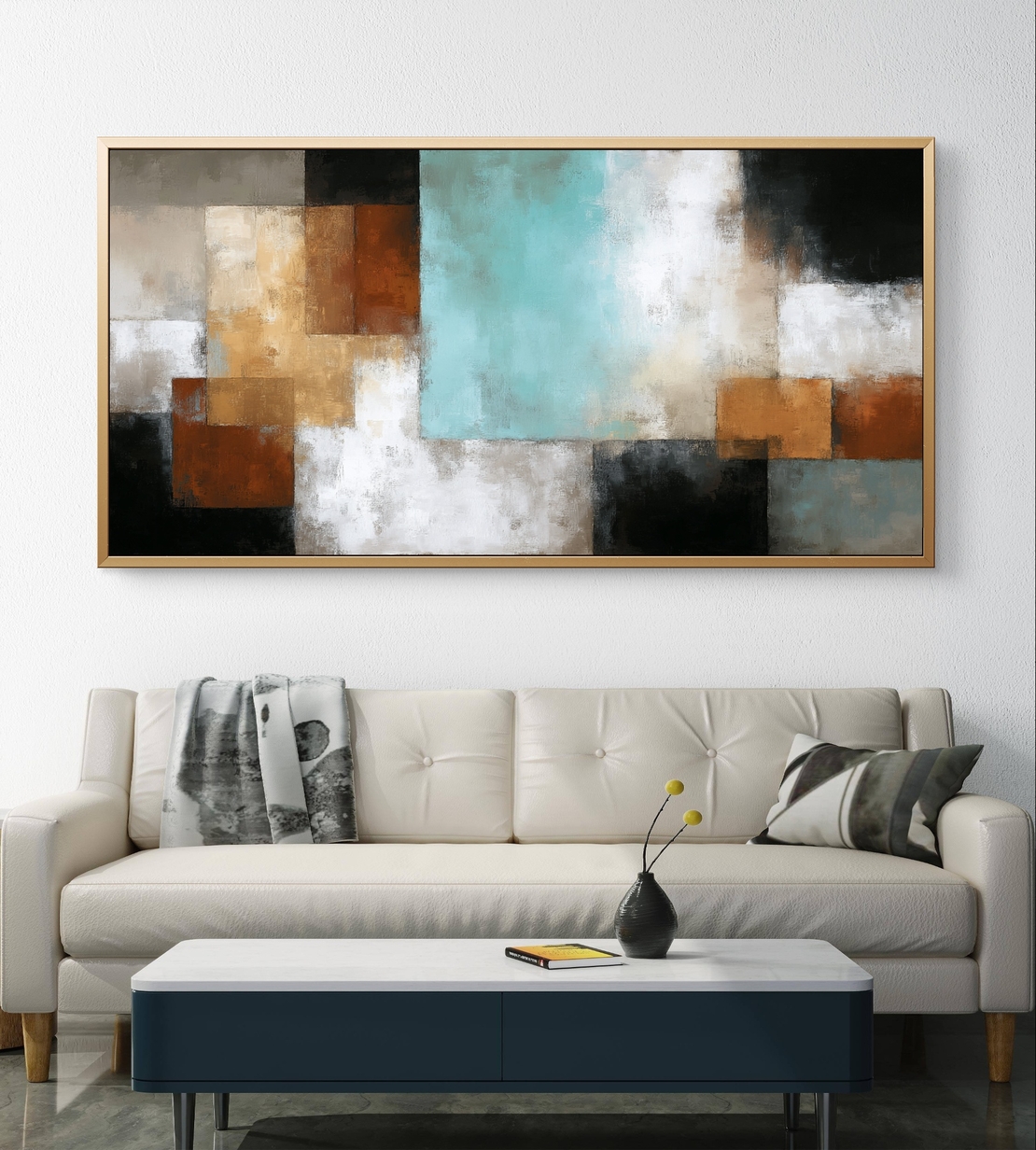 תמונת קנבס לסלון/חדר שינה | הרמוניה מודרנית | דגם - CR8852