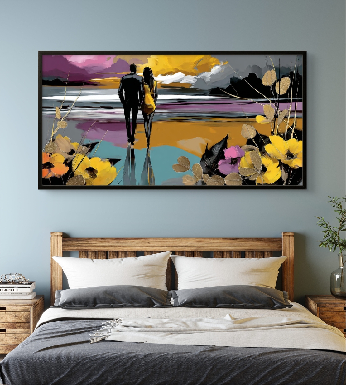 תמונת קנבס גדולה רומנטית מבית תכשיט לבית