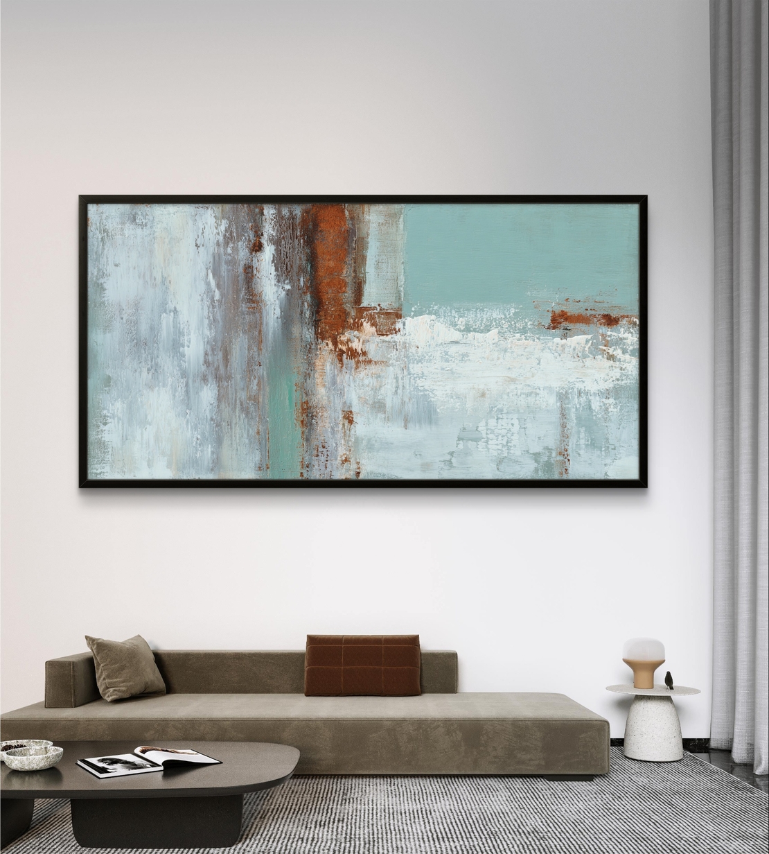 תמונת קיר הדפסה חלקה לא תבליט בעיצוב רגוע ואלגנטי