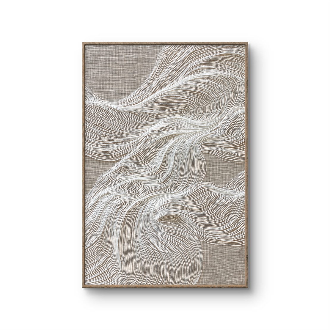 יצירת קנבס אבסטרקטית עם תנועה רכה על רקע טבעי