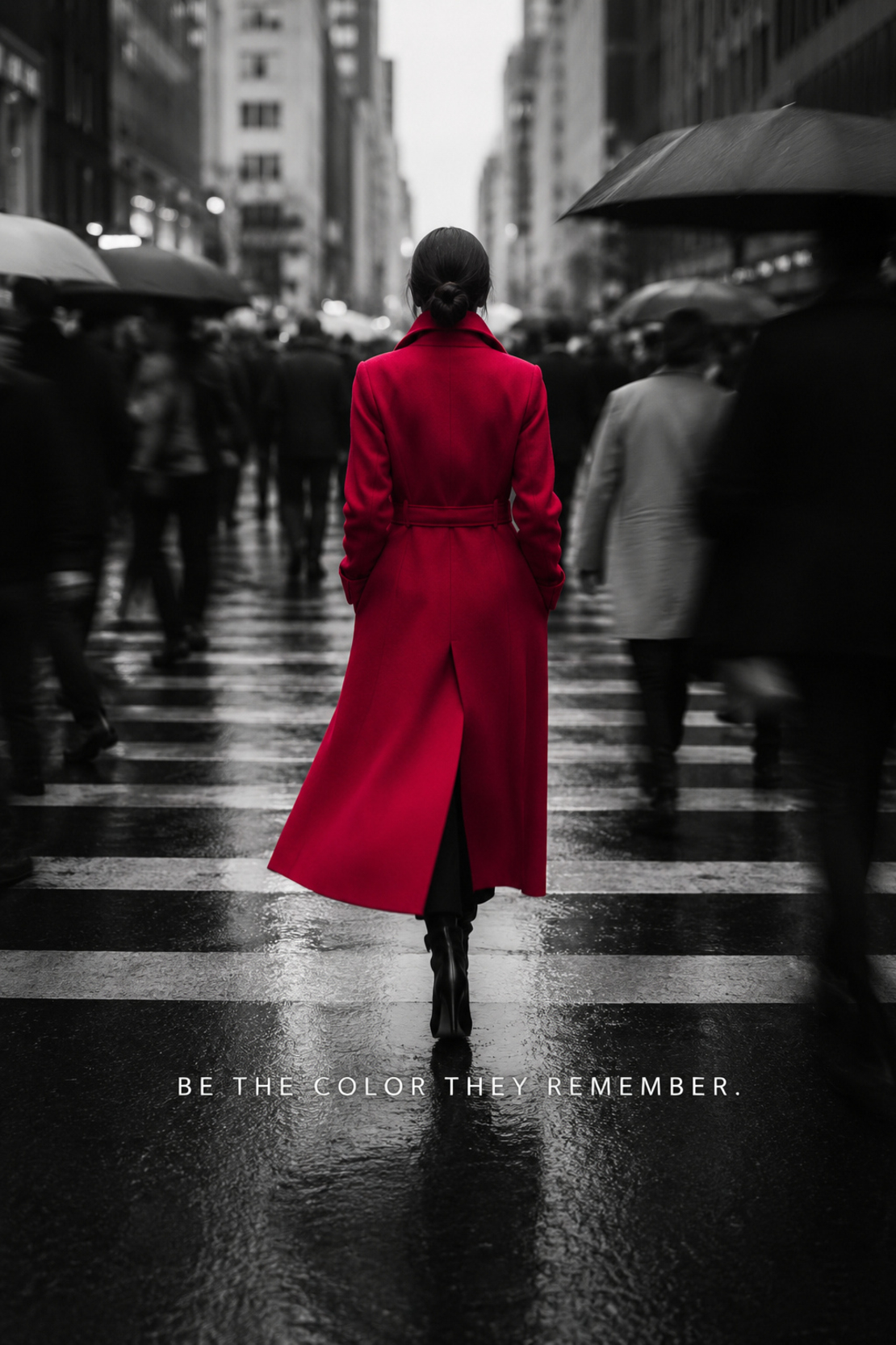 תמונת קנבס מוטיבציה BE THE COLOR THEY REMEMBER | דגם MV104