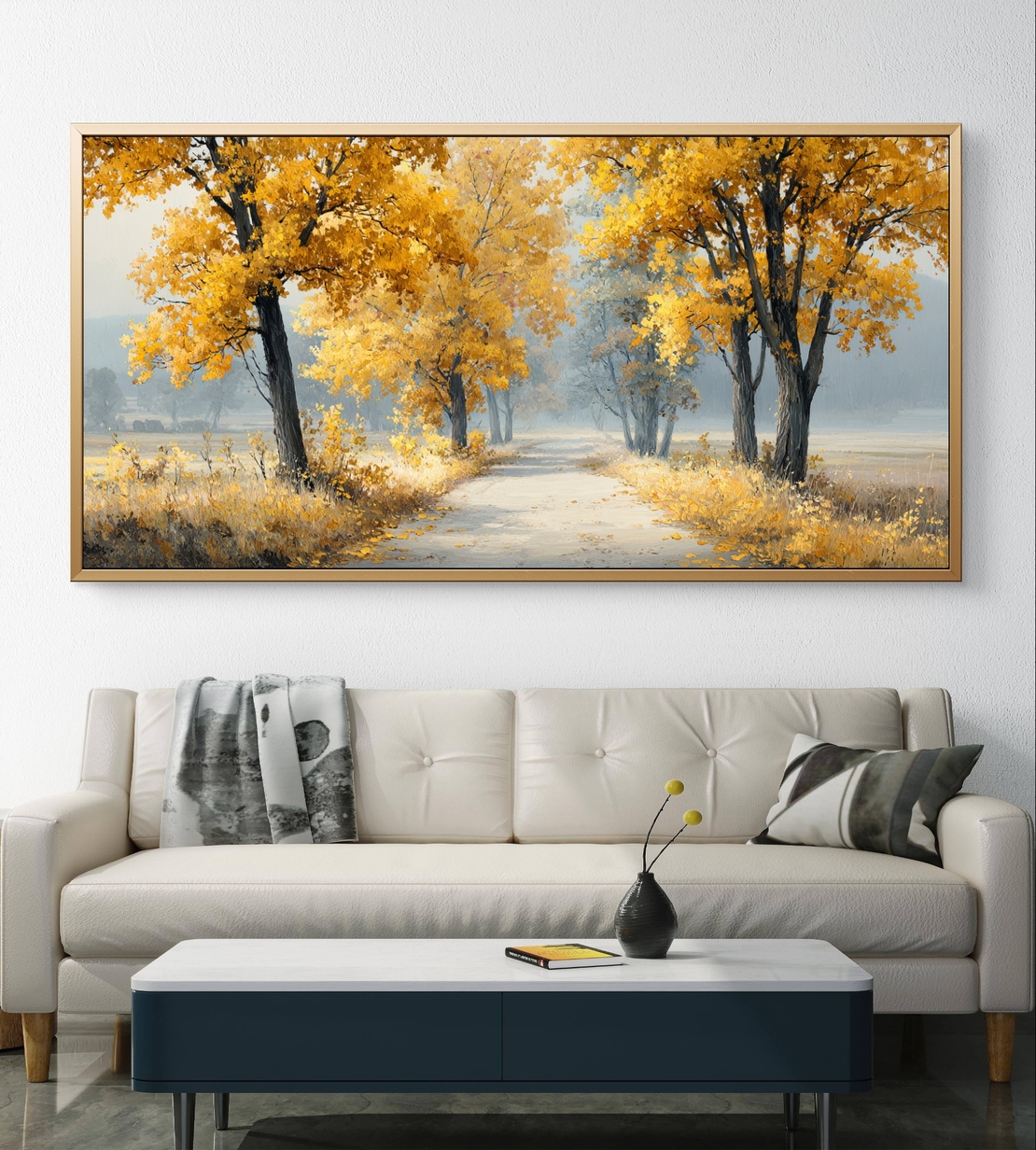 תמונת קנבס לסלון/חדר שינה | שביל הזהב | דגם - CR8855