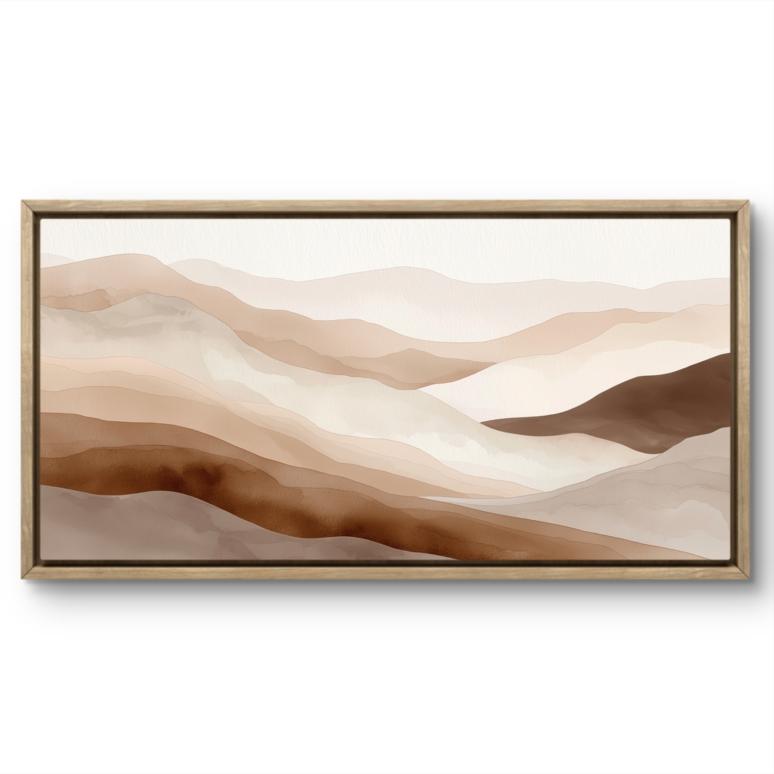 קנבס יוקרתי לסלון עם עיצוב נוף רגוע ומינימליסטי