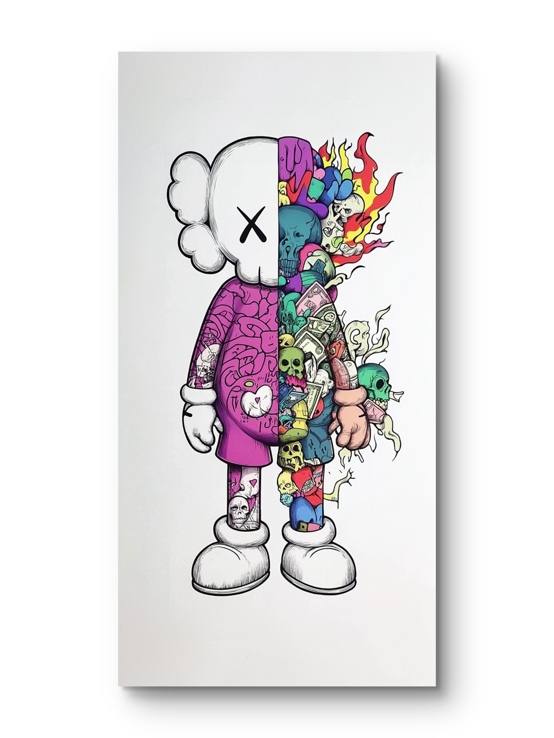 תמונת קנבס לאורך KAWS 